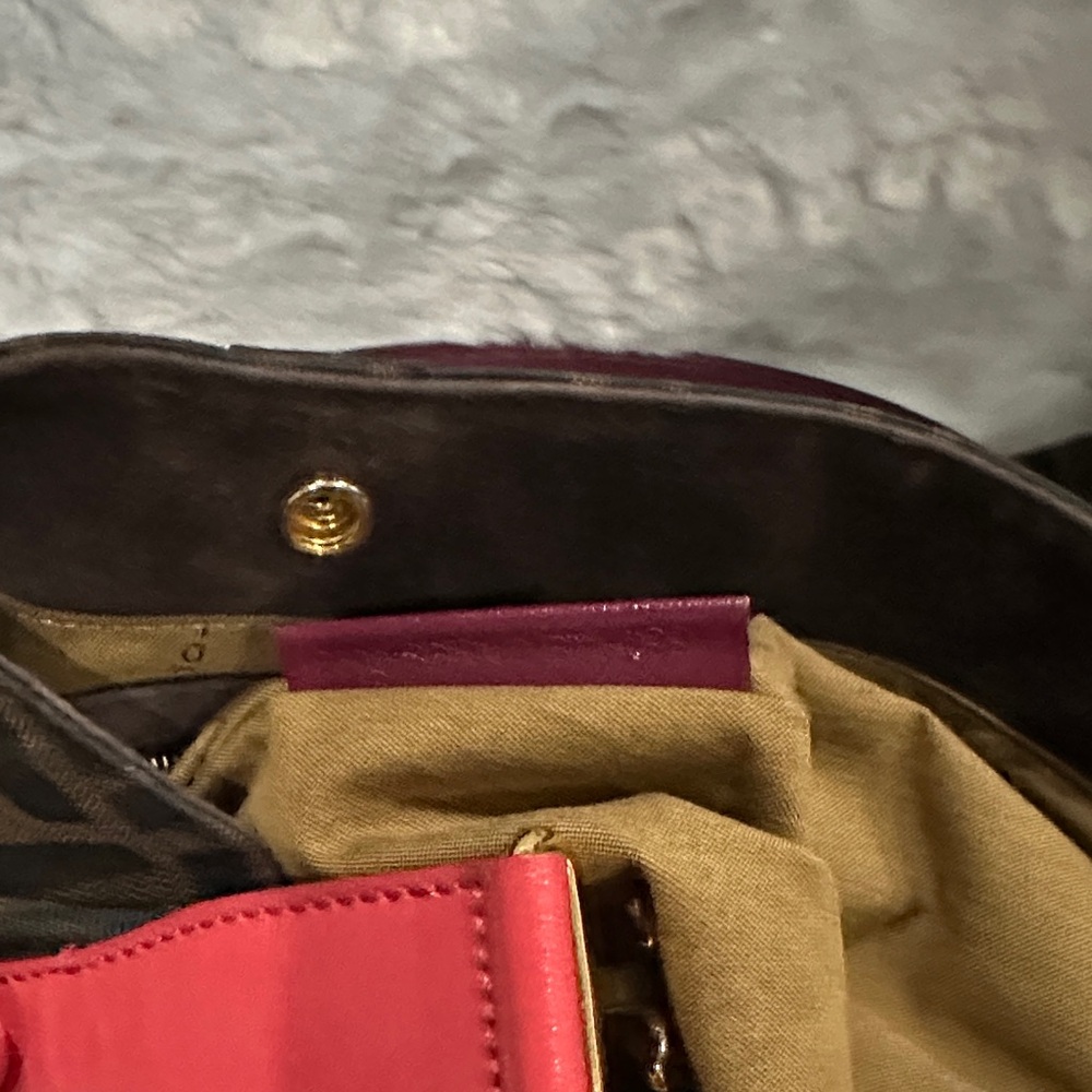Fendi Zucca canvas bag, multicolored, canvas and leather chef de jour bag - Picture 11 of 14